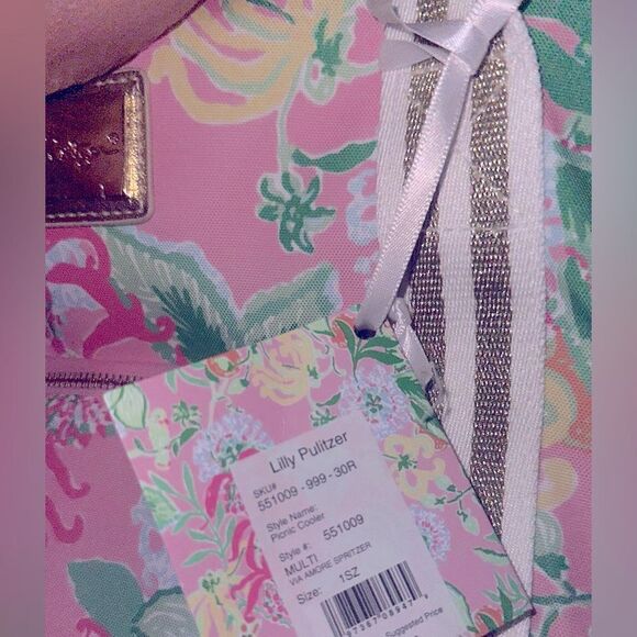 Lilly Pulitzer Picnic Cooler - Via Amore Spritzer NWT - Picture 7 of 7